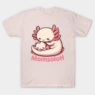 Cute momsolotl axolotl mom T-Shirt